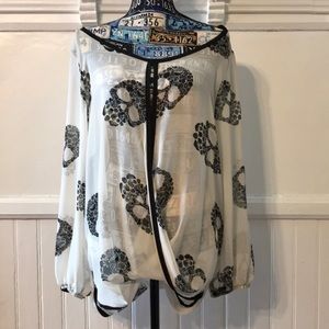 Floral Skull Blouse 💀 2X
